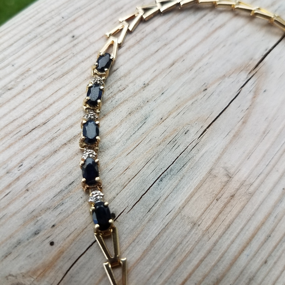 Reserved 10kt sapphire bracelet